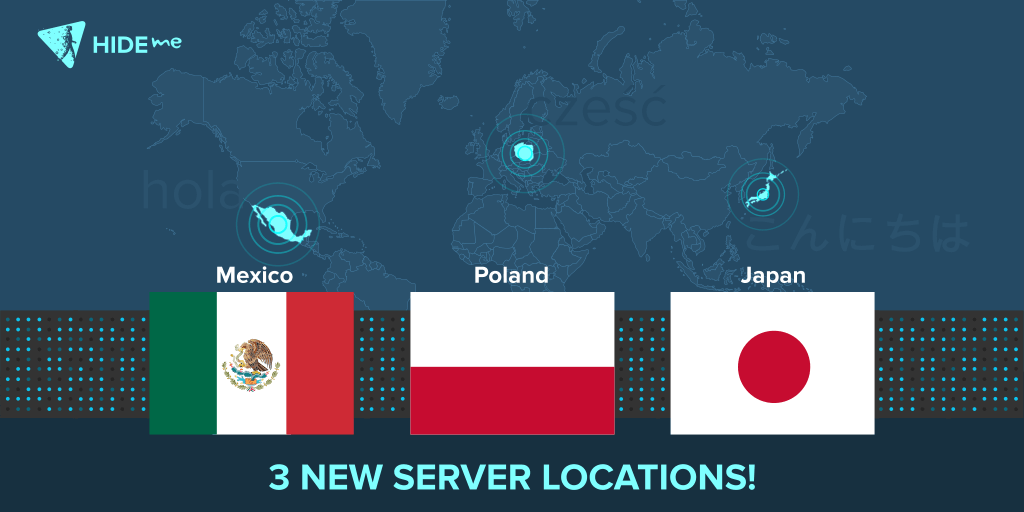 hide.me VPN Expands Its Network In 3 New Countries
