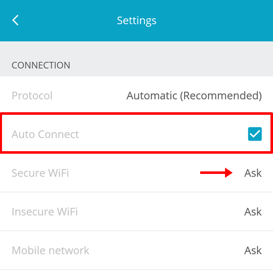 android auto connect option