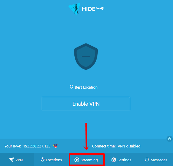 hide.me streaming locations