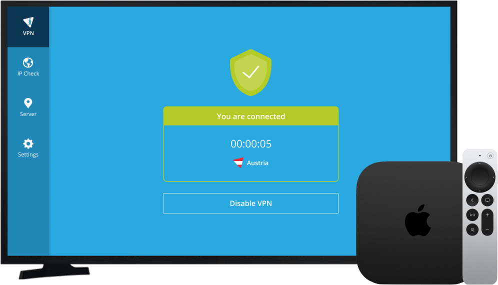 hide.me VPN for Apple TV