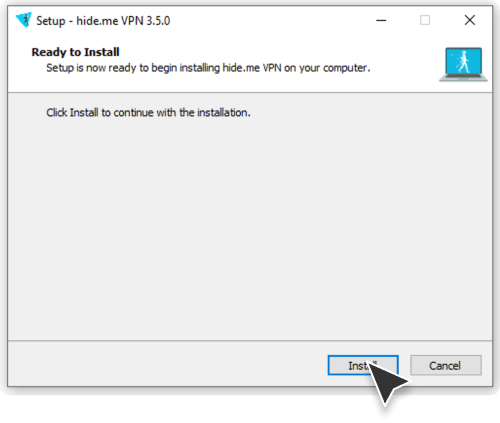 Start the installation and grant permission.