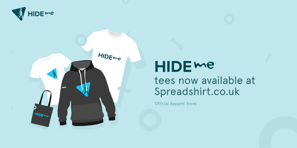 Wear your hide.me Tee Proudly – Now Available at Spreadshirt hide.me T-Shirts