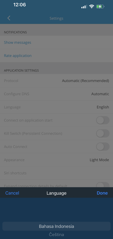 iPhone - Language