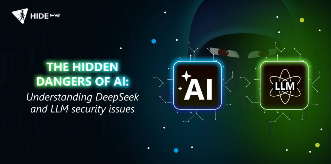 The hidden dangers of AI: Understanding DeepSeek and LLM security issues AI and LLM logo. Left is title: The hidden dangers of AI. Understanding DeepSeek and LLM security issues.