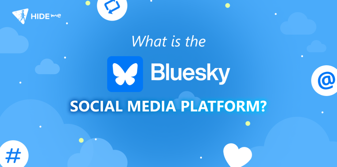 What is the Bluesky social media platform? How secure it is? Bluesky logo with title: What is Bluesky social media platform.